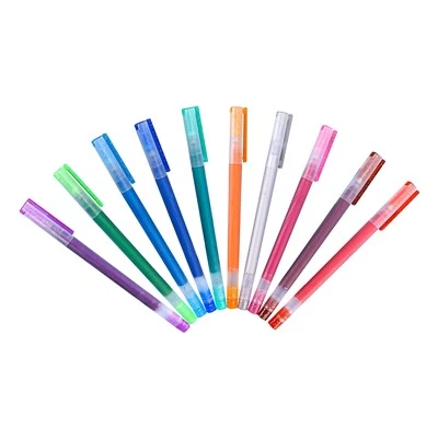 Juego de bolígrafos de gel artístico.