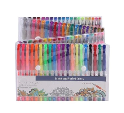 Juego de bolígrafos de tinta de gel.