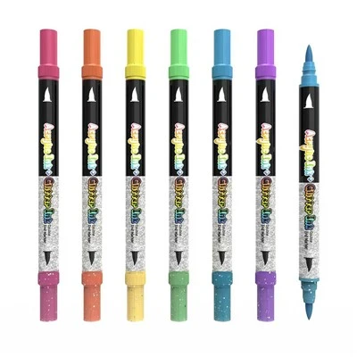 Marcadores de pintura con purpurina